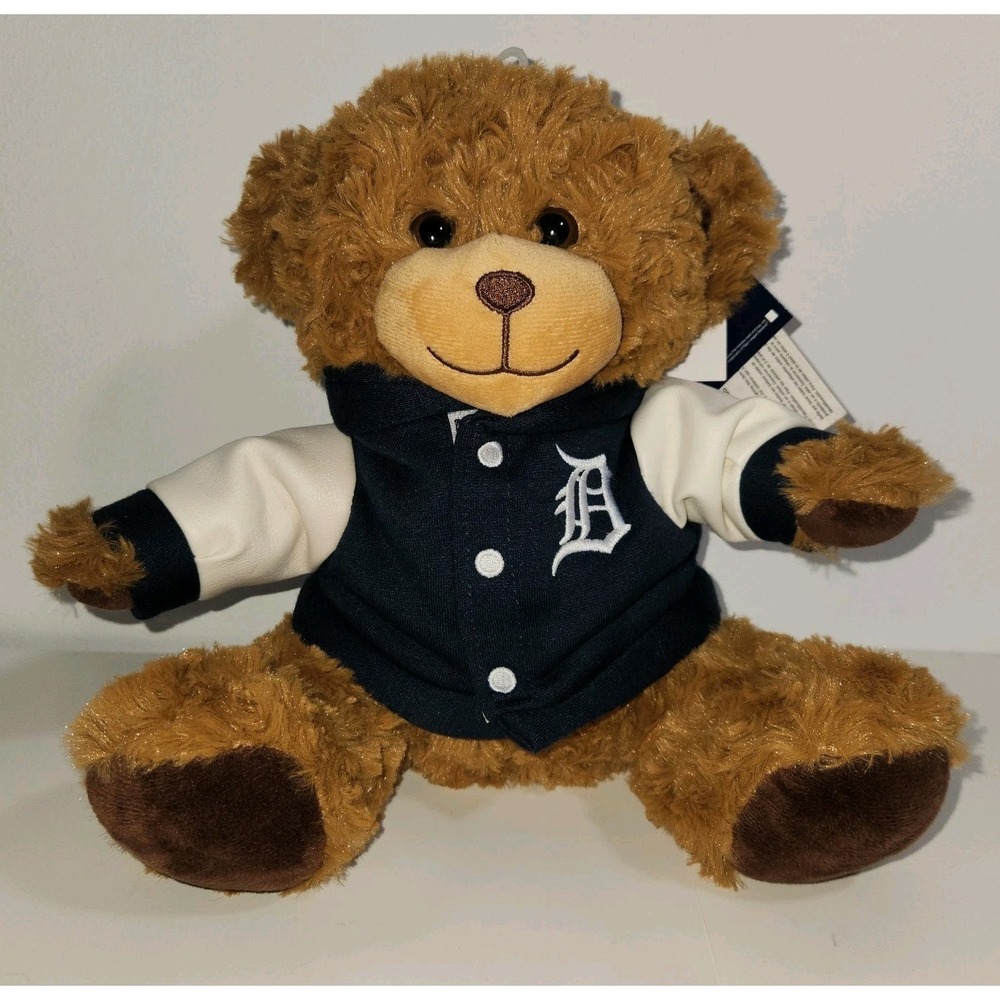 Detroit Tigers FOCO Plush Varsity Bear 10" MLB Teddy Bear NWT Team Collectible